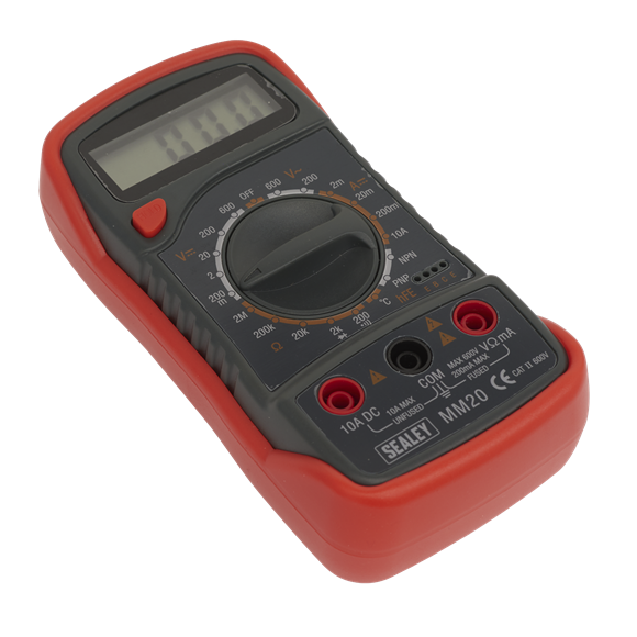Sealey MM20 Digital Multimeter 8-Function with Thermocouple