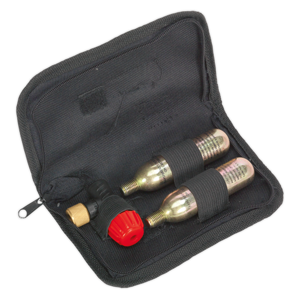 Sealey MS087 Motorcycle CO2 Emergency Tyre Inflator Kit