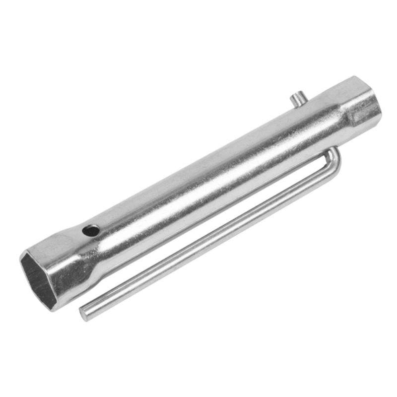 Sealey MS158 Double End Long Reach Spark Plug Box Spanner 17/21mm with L-Bar