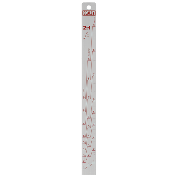 Sealey PA04 Aluminium Paint Measuring Stick 2:1/4:1
