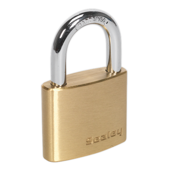 Sealey PL101 Brass Body Padlock 40mm