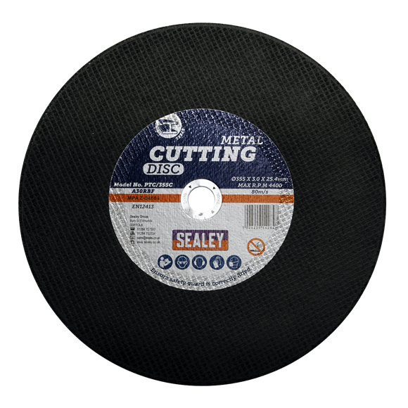 Sealey PTC/355C Cutting Disc Ø355 x 3mm Ø25.4mm Bore