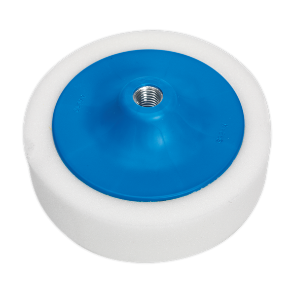 Sealey PTC/CH/5/8-W 150 x 50mm Buffing & Polishing Foam Head 5/8"UNC - White/Dense