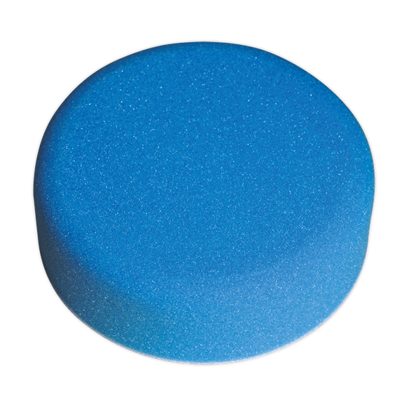 Sealey PTCCHV150B Hook-and-Loop Buffing & Polishing Foam Head 150 x 50mm - Blue/Medium