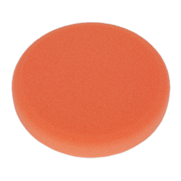 Sealey PTCCHV150O Hook-and-Loop Buffing & Polishing Foam Head 150 x 25mm - Orange/Firm