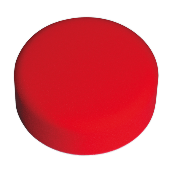 Sealey PTCCHV150R Hook-and-Loop Buffing & Polishing Foam Head 150 x 50mm - Red/Ultra-Soft
