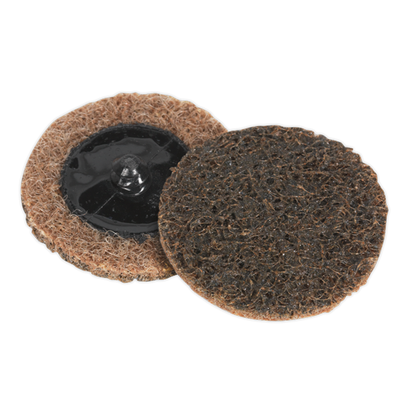 Sealey PTCQC50C Quick-Change Preparation Pad Ø50mm Coarse Pack of 10