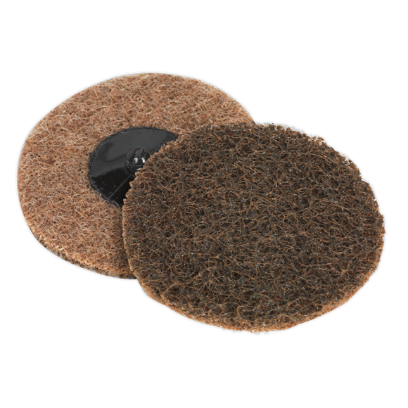 Sealey PTCQC75C Quick Change Preparation Pad 75mm, Coarse - Pack of 10