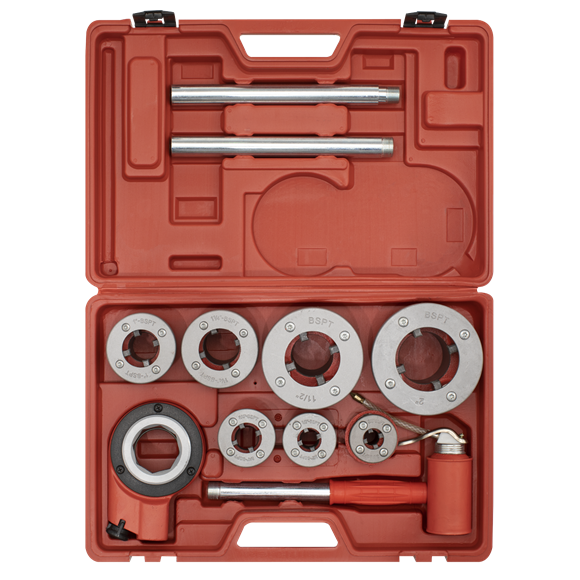 Sealey PTK992 Pipe Threading set 7pc 3/8"- 2"BSPT