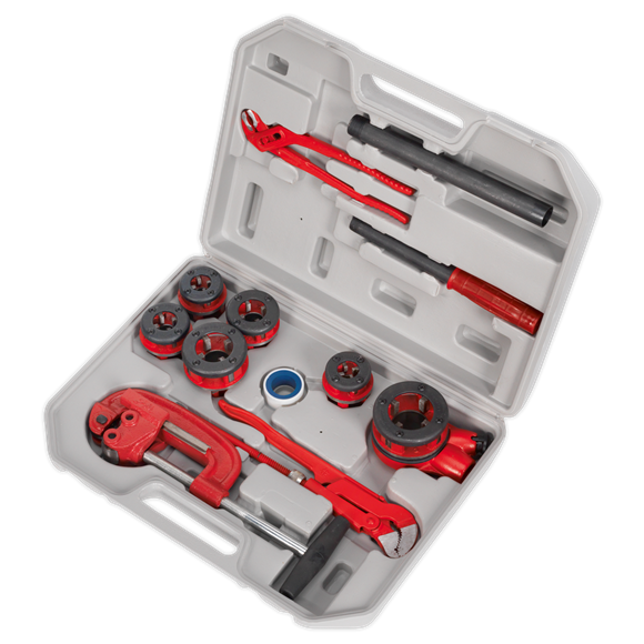 Sealey PTK993 Pipe Threading Kit 1/4" - 1-1/4"BSPT
