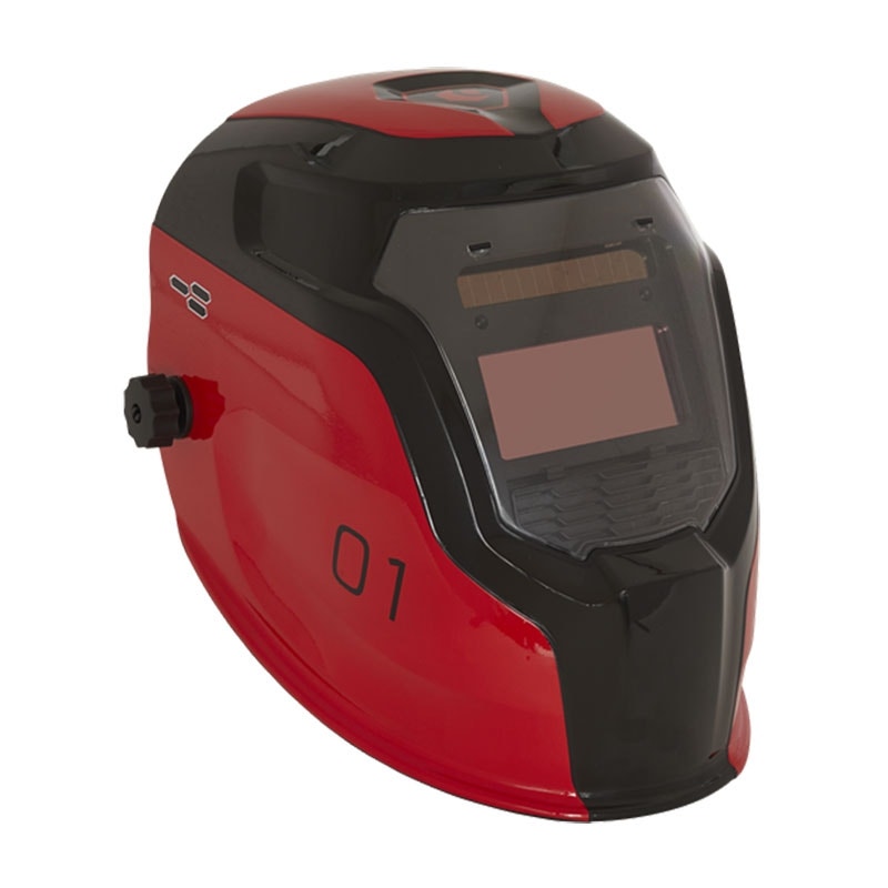 Sealey PWH1 Auto Darkening Welding Helmet Shade 9-13 - Red