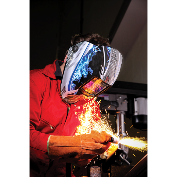 Sealey PWH601 Welding Helmet Auto Darkening Shade - 9-13