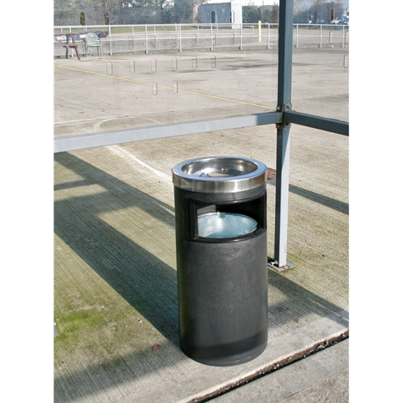 Sealey RCB06 Cigarette Ashtray & Litter Bin 8L