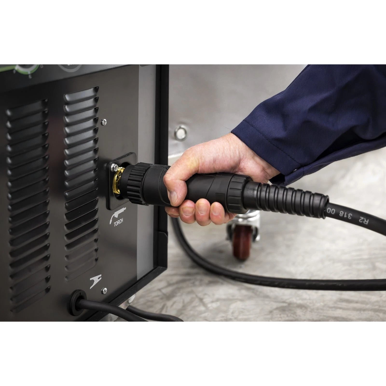 Sealey SUPERMIG180 Professional Gas/Gasless MIG Welder with Binzel Euro Torch 180A 230V