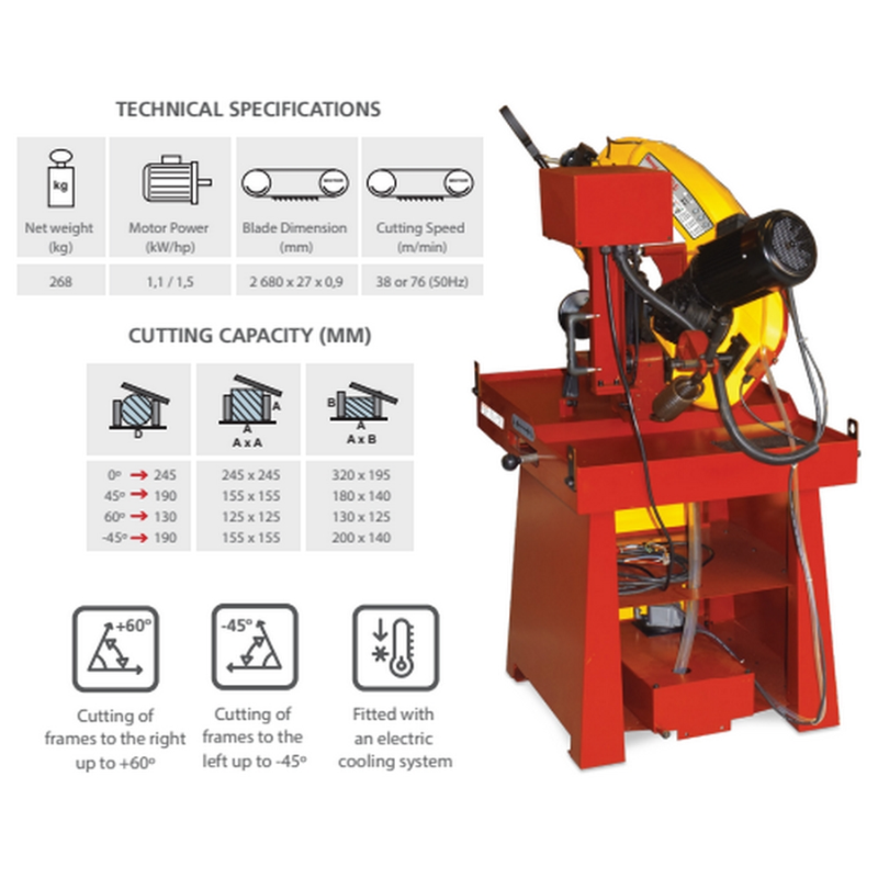 Starrett S3715NG-G2 240V Bandsaw