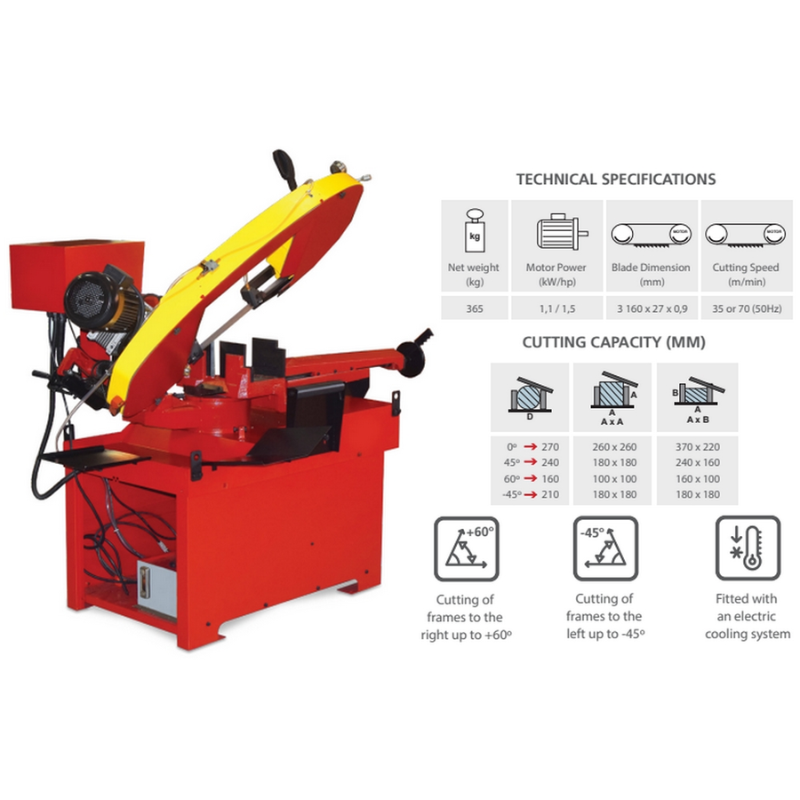 Starrett S3720E Bandsaw