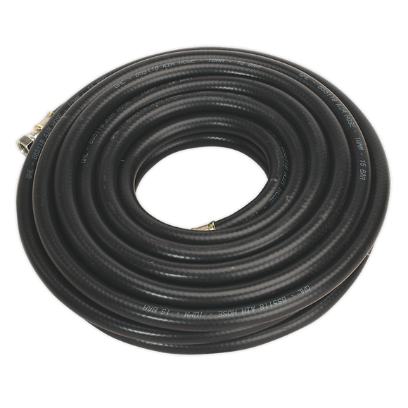 Sealey AH10RX/38 Heavy-Duty Air Hose with 1/4"BSP Unions 10m x 10mm