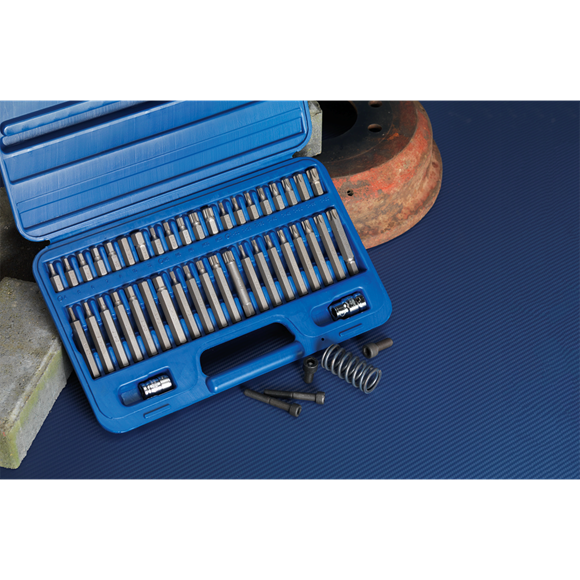 Sealey AK219 TRX-Star*/Hex/Spline Bit Set 42pc 3/8" & 1/2"Sq Drive