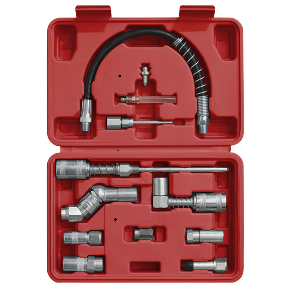 Sealey AK4482 Grease Gun Adaptor Kit 12pc