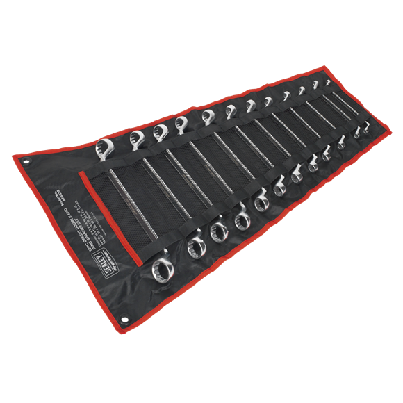 Sealey AK6328 Offset Double End Ring Spanner Set 12pc Metric