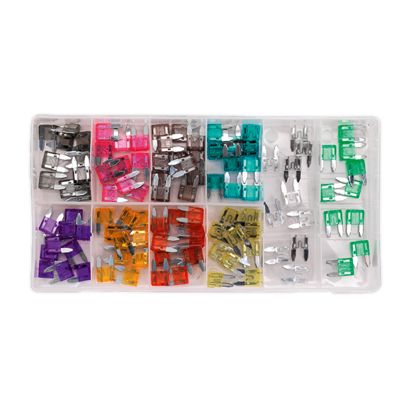 Sealey BCF100 Automotive MINI Blade Fuse Assortment 100pc