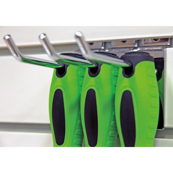 Sealey HV001 Screwdriver Set 8pc Hi-Vis Green