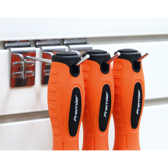Sealey HV003 Screwdriver Set 8pc Hi-Vis Orange