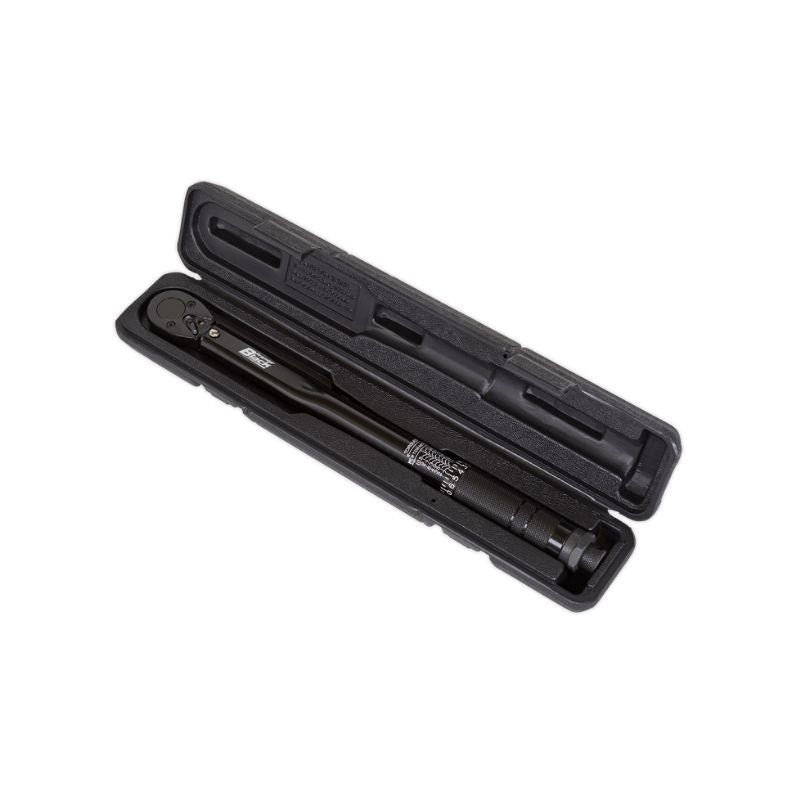 Sealey AK623B Micrometer Torque Wrench 3/8"Sq Drive Calibrated Black Series