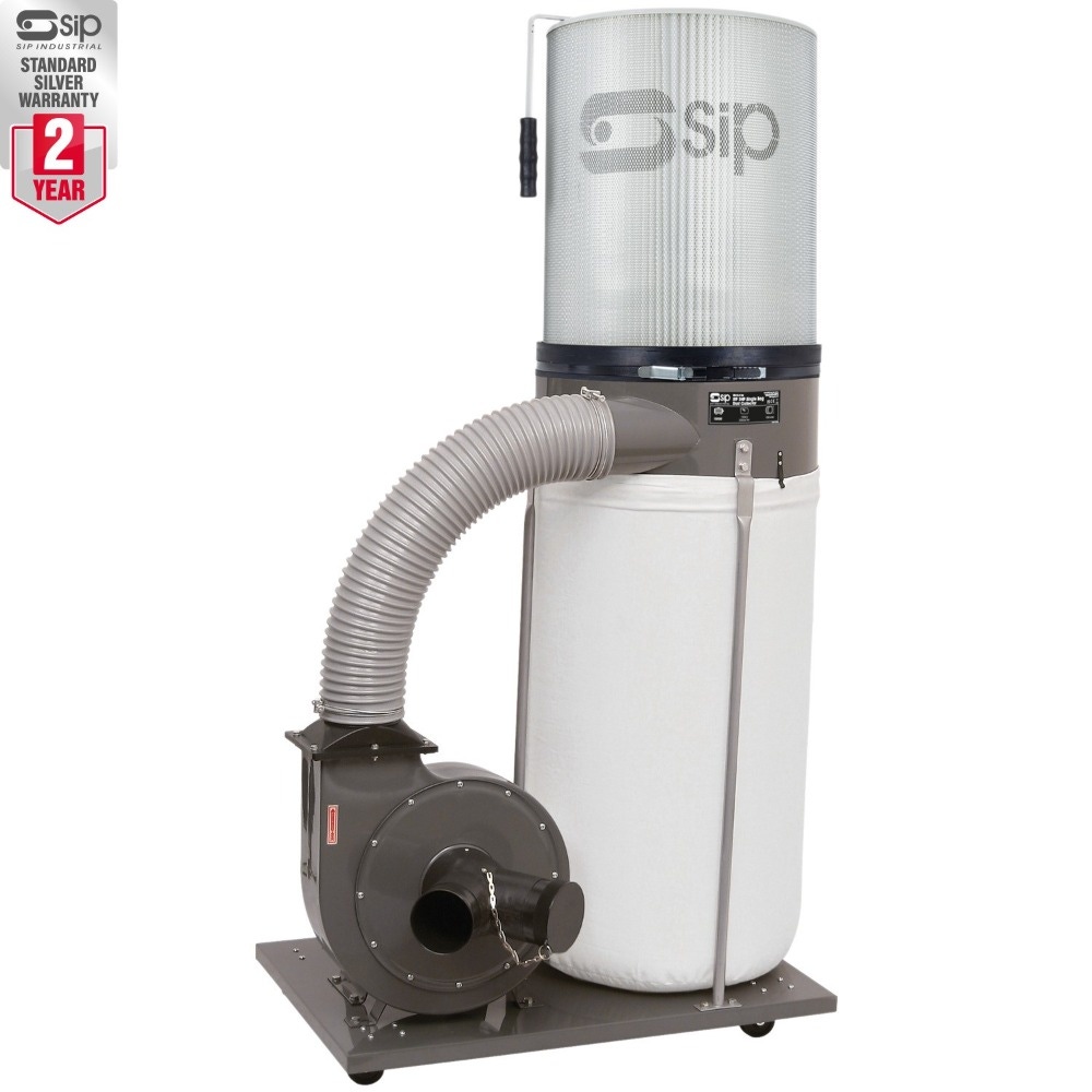 SIP 2HP Single Cartridge Dust Collector Package