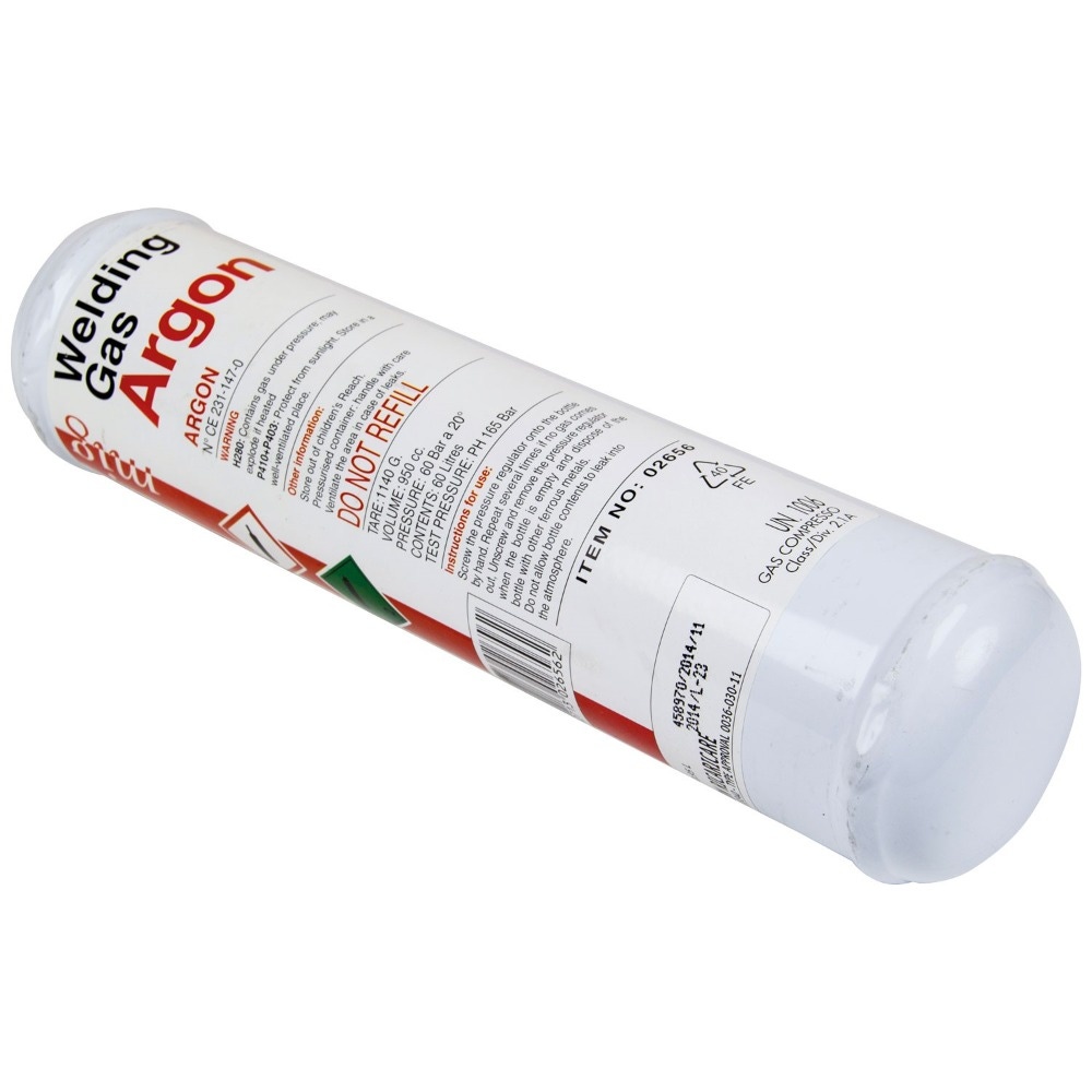 SIP 02656 390g Argon Disposable Gas Bottle