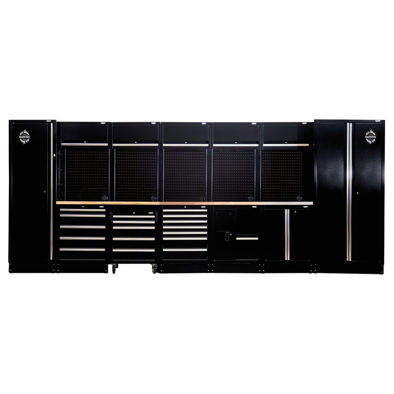 Draper 04393 BUNKER Modular Storage Combo with Stainless Steel Worktop (25 Piece)