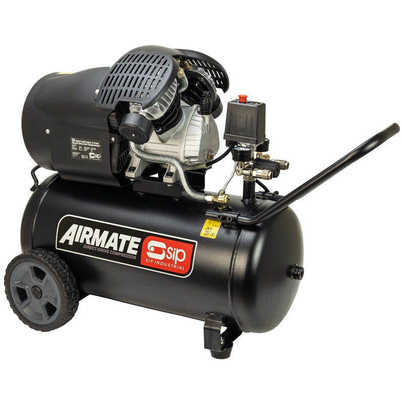 SIP 05325 DDVT 3hp 50ltr V-Twin Direct Drive Compressor