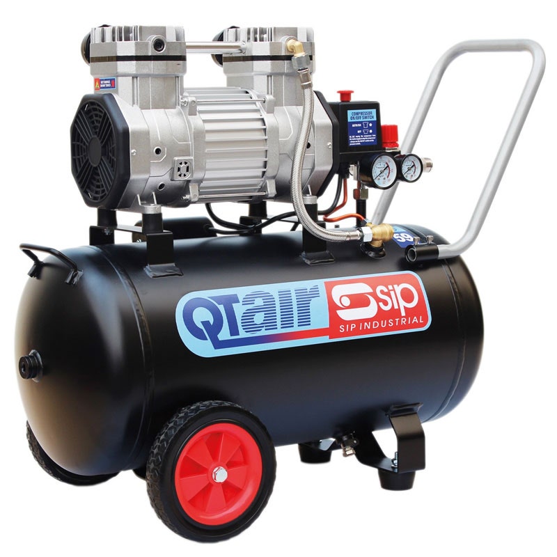 SIP QT AIR DD 1.5hp 50ltr Ultra Low Noise Oil-Free Direct Drive Compressor