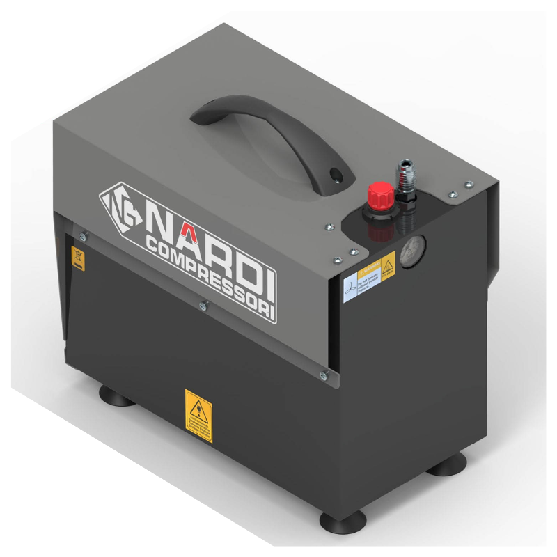 NARDI ESPRIT 0.75HP 60/2 5ltr Silenced Compressor