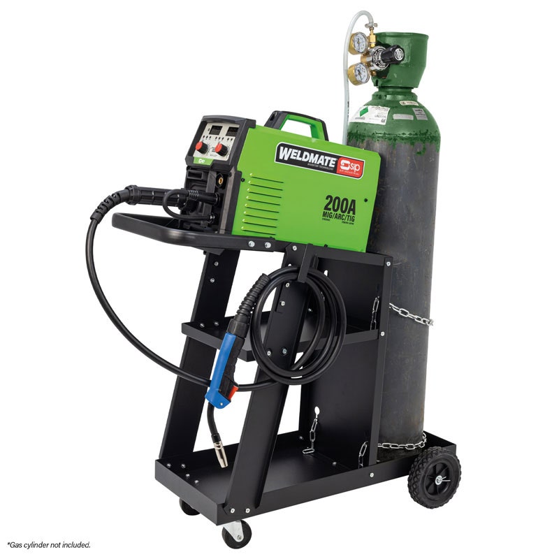 SIP 05740CART WELDMATE® AUTOPLUS 200A MIG/ARC/TIG Synergic Welder with Cart Package
