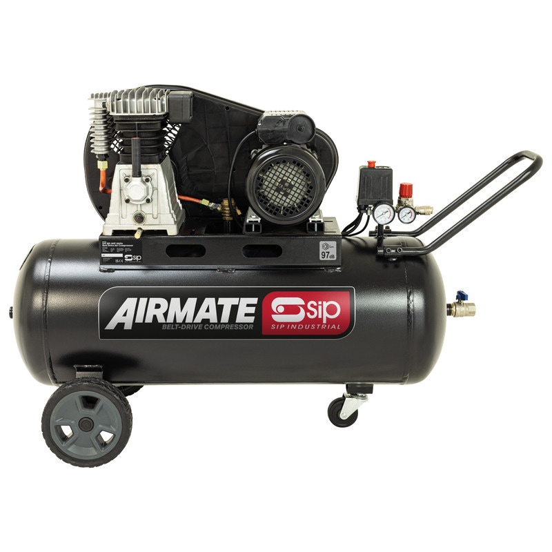 SIP 06458 BD 3hp 100ltr Belt Drive Compressor