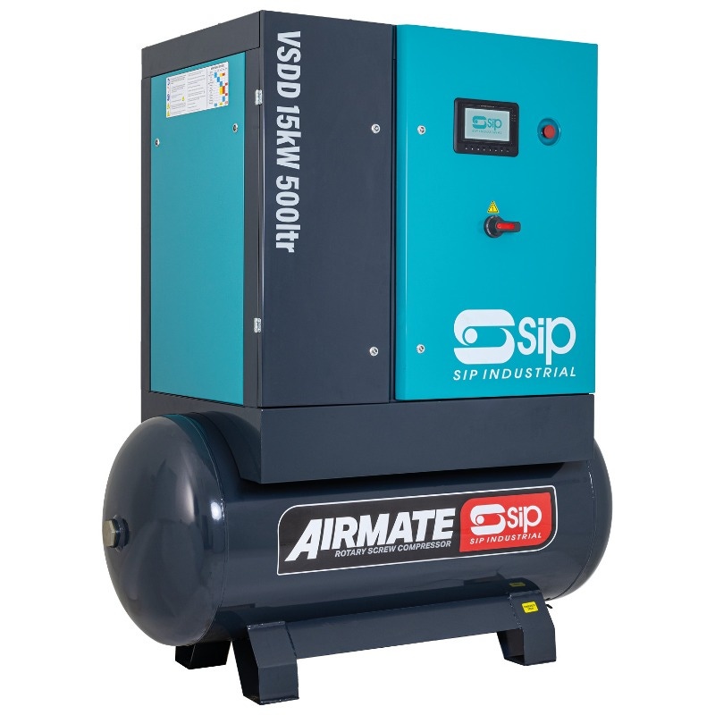 SIP 08263 VSDD 15kW 8bar 500ltr 400v Rotary Screw Compressor