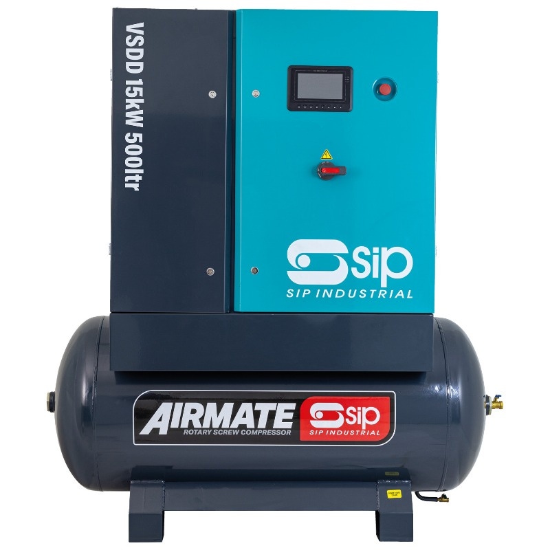 SIP 08268 VSDD 15kW 10bar 500ltr 400v Rotary Screw Compressor