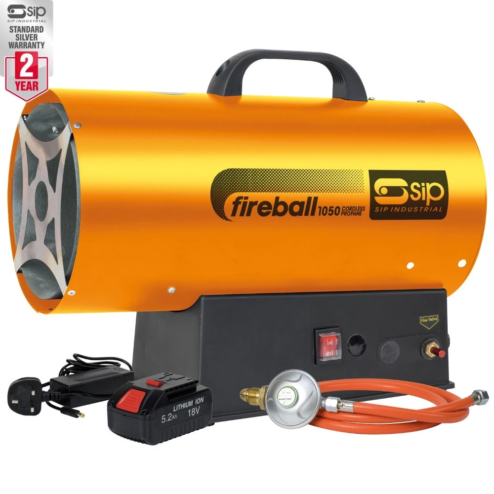 SIP 09279 Fireball 1050 Cordless Propane Heater