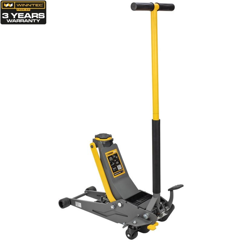 SIP WINNTEC 2 Ton Low-Profile Trolley Jack with Integrated Jack Stand