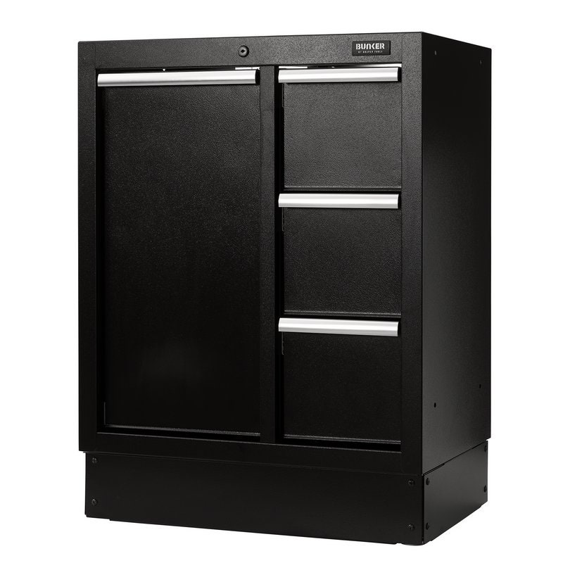 Draper 18843 BUNKER Modular Power Tool Base Cabinet, 4 Drawer, 680mm
