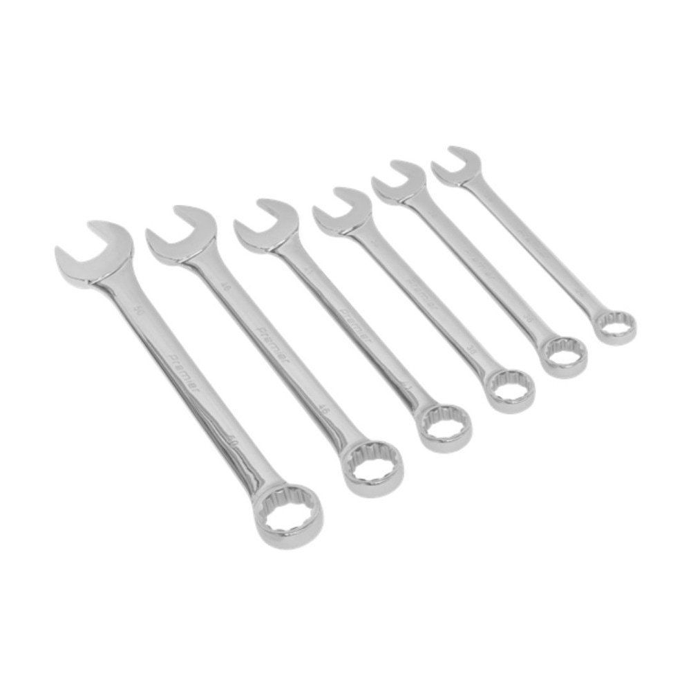 Sealey AK6324 Combination Spanner Set 6pc Super Jumbo Metric