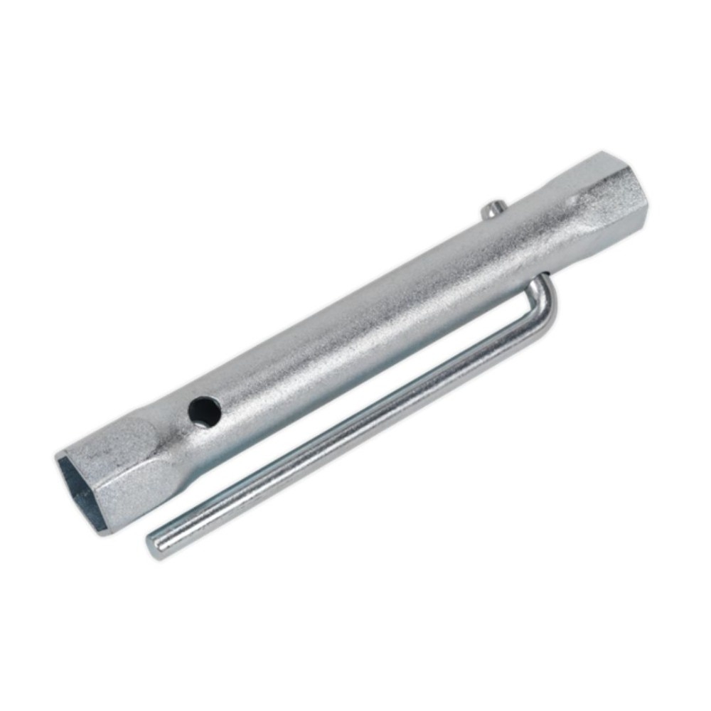 Sealey MS161 Double End Long Reach Spark Plug Box Spanner 18/21mm with L-Bar