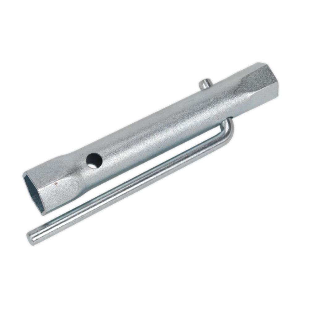 Sealey MS158 Double End Long Reach Spark Plug Box Spanner 17/21mm with L-Bar