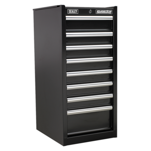 Sealey AP33589B Hang-On Chest 8 Drawer with Ball Bearing Slides - Black