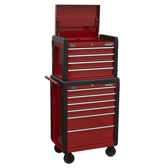 Sealey AP3410STACK Topchest 4 Drawer & Rollcab 6 Drawer Combination