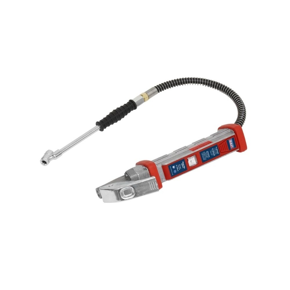 Sealey SA371 Tyre Inflator 0.5m Hose with Twin Push-On Connector