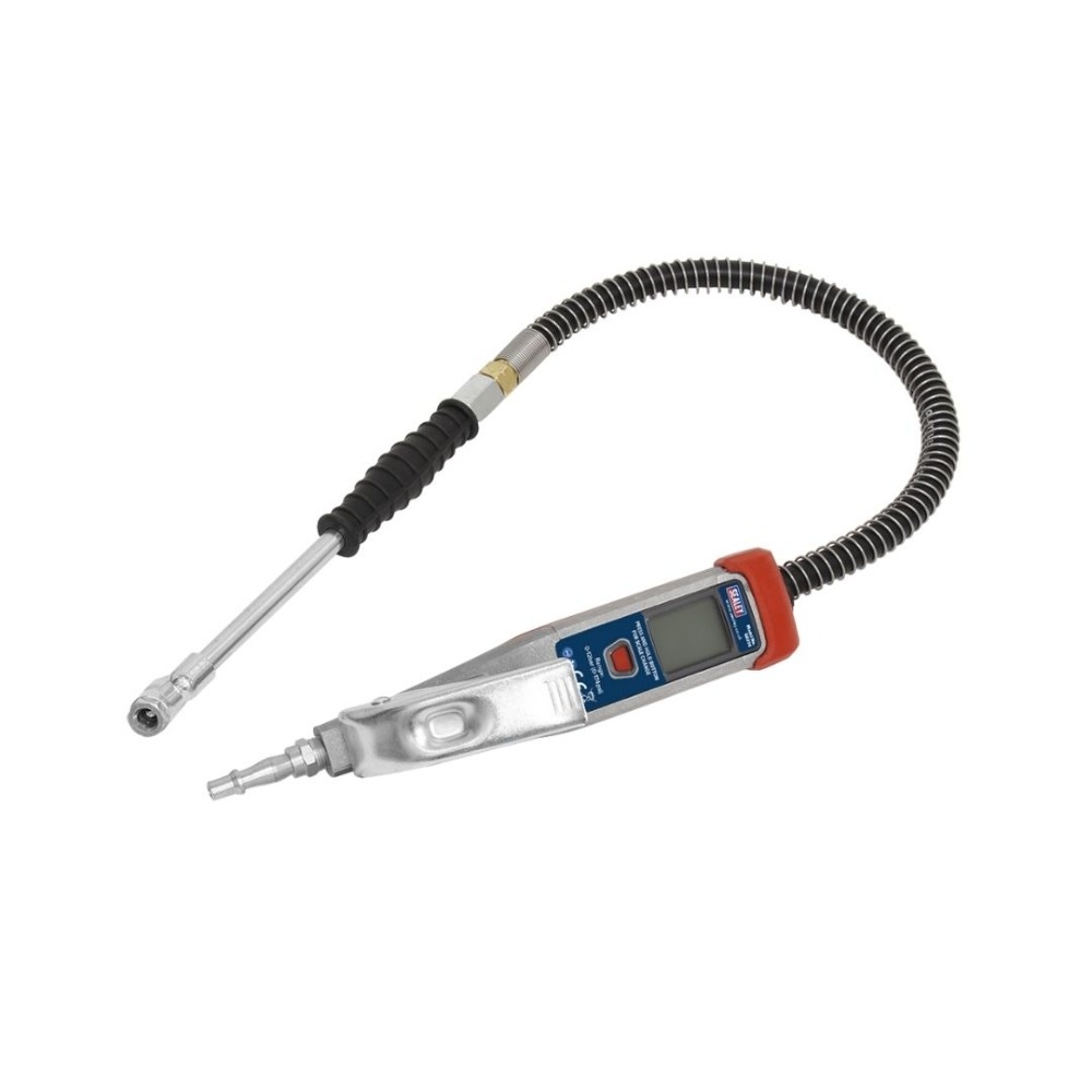 Sealey SA374 Digital Tyre Inflator 0.5m Hose with Twin Push-On Connector