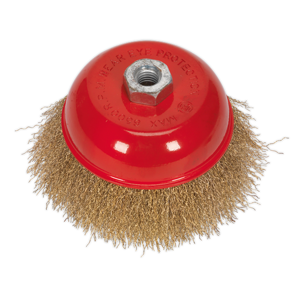 Sealey CBC125 Brassed Steel Cup Brush Ø125mm M14 x 2mm