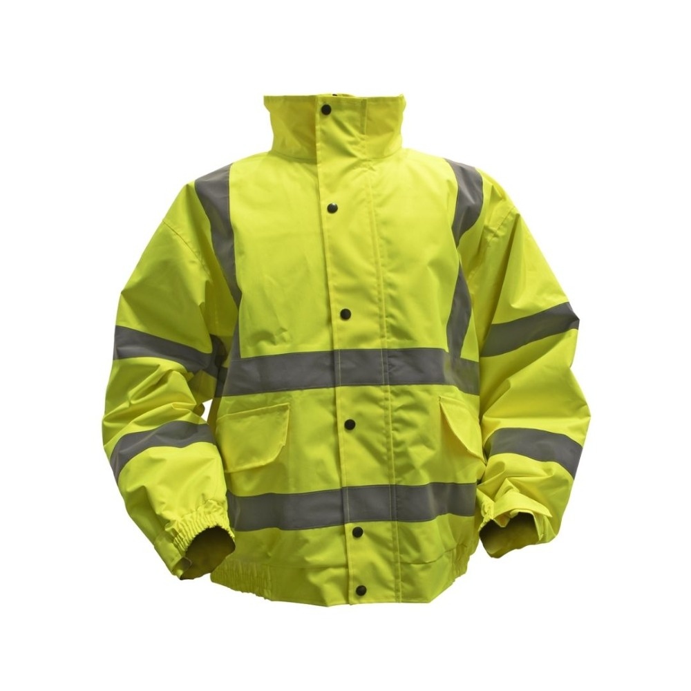 Sealey 802L Hi-Vis Yellow Jacket with Quilted Lining & Elasticated Waist - Large